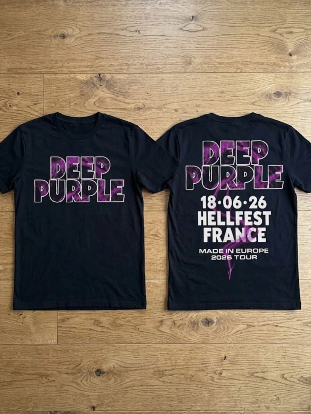 Deep Purple Spotlight Tour 2026 Reprint T-Shirt, Rock Band Concert Tee